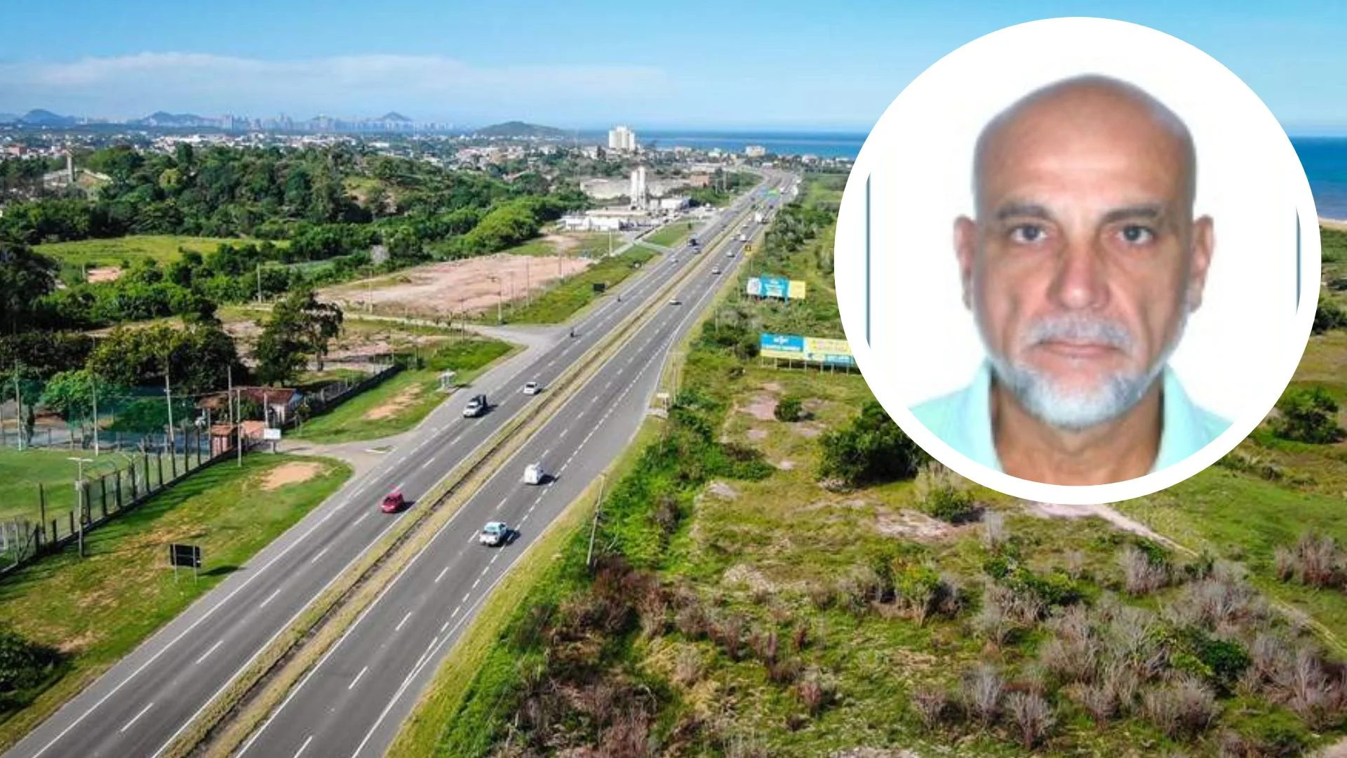 Tenente da reserva da PM morre em acidente na Rodovia do Sol, em Guarapari