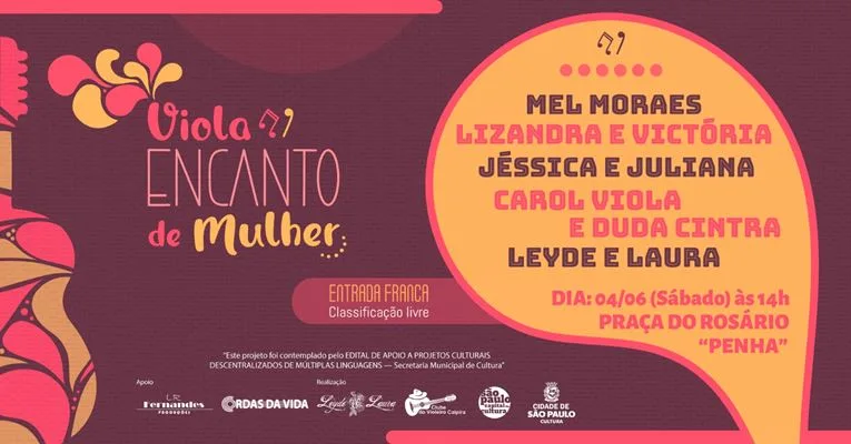 Show "Viola Encanto de Mulher" acontece neste sábado