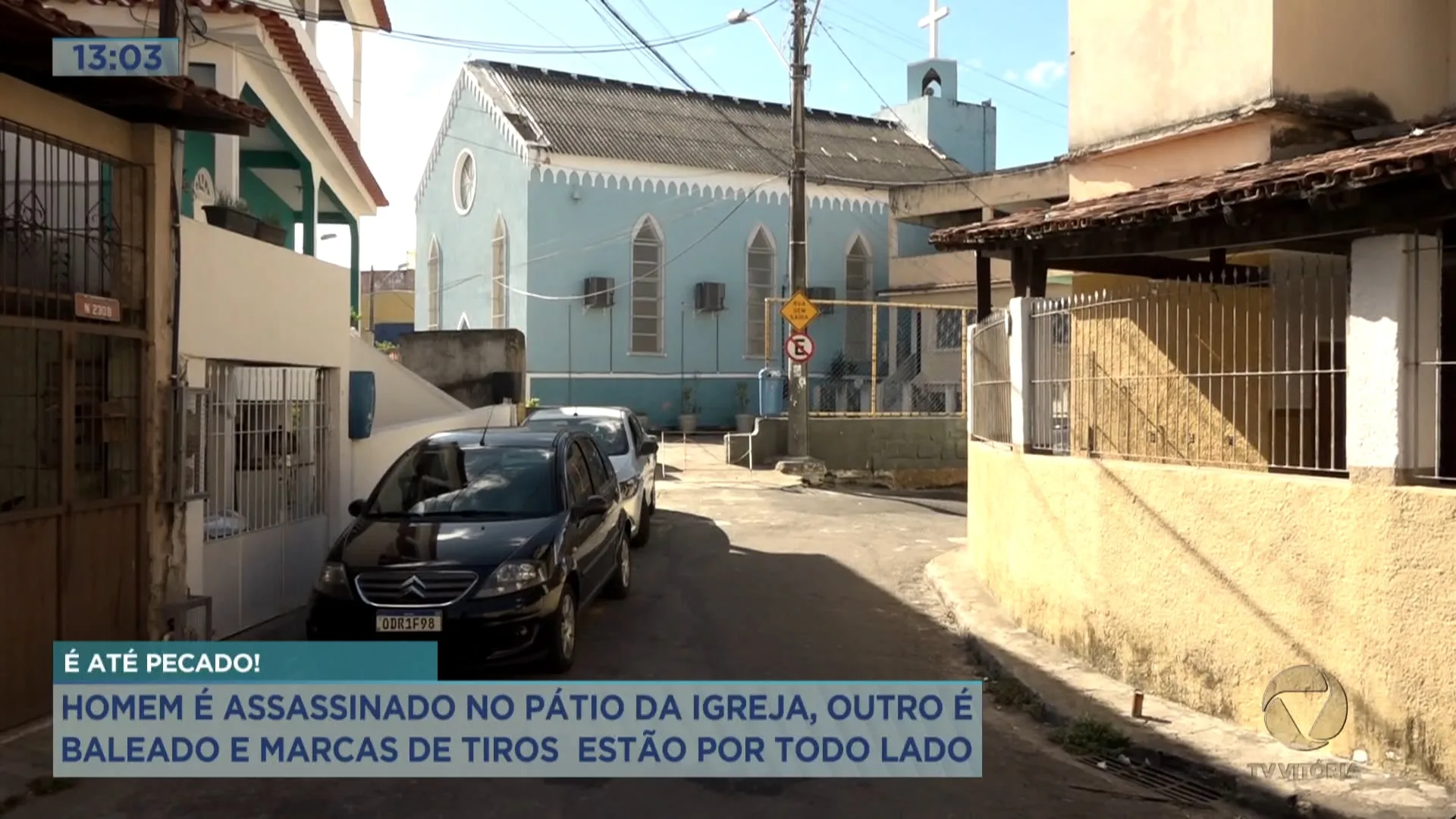 Homem é assassinado no pátio da igreja na Ilha do Príncipe, em Vitória