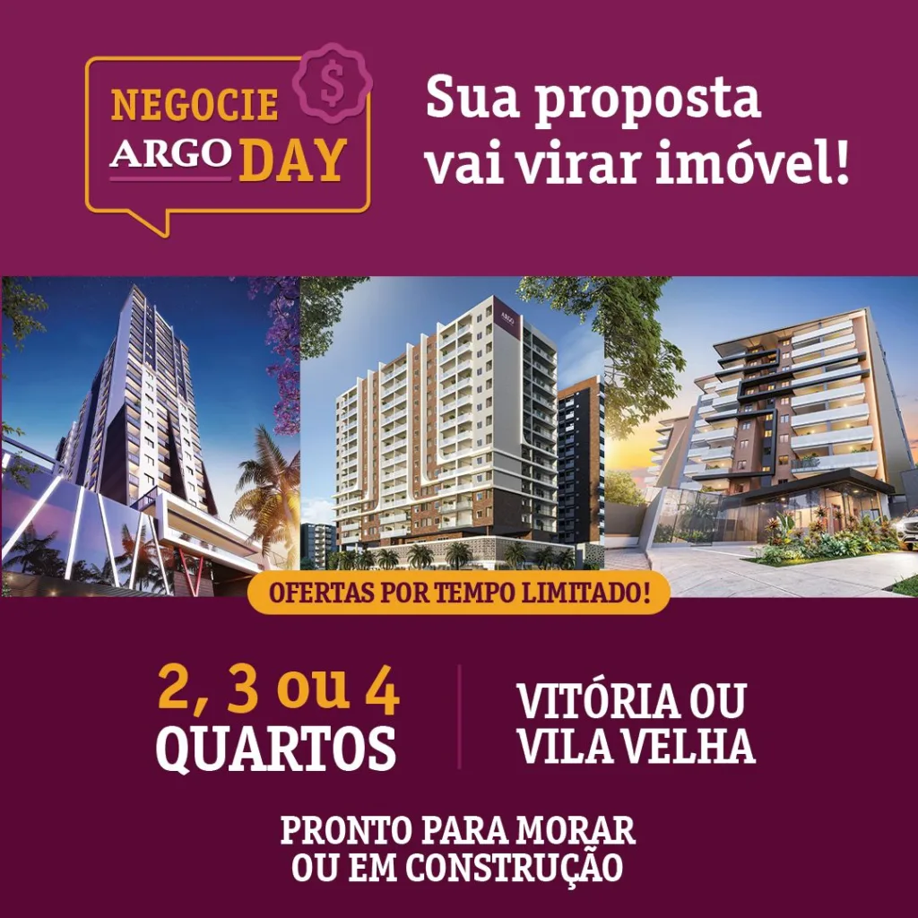 Argo Construtora lança nova campanha para negociação de imóveis Argo Construtora lança nova campanha para negociação de imóveis