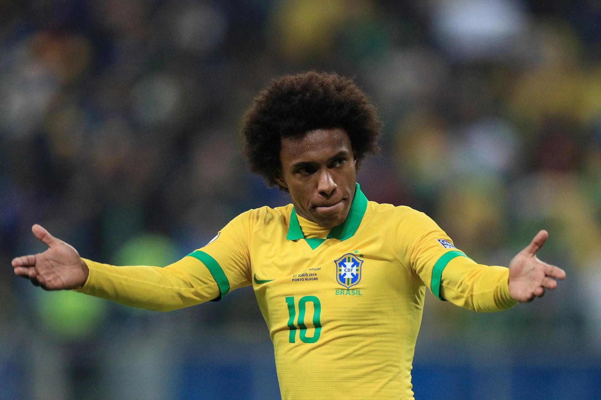 Willian lamenta pênalti perdido por Gabriel Jesus e má fase da seleção brasileira