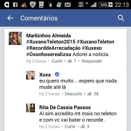 Xuxa responde a fã nas redes sociais e confirma participação no Teleton