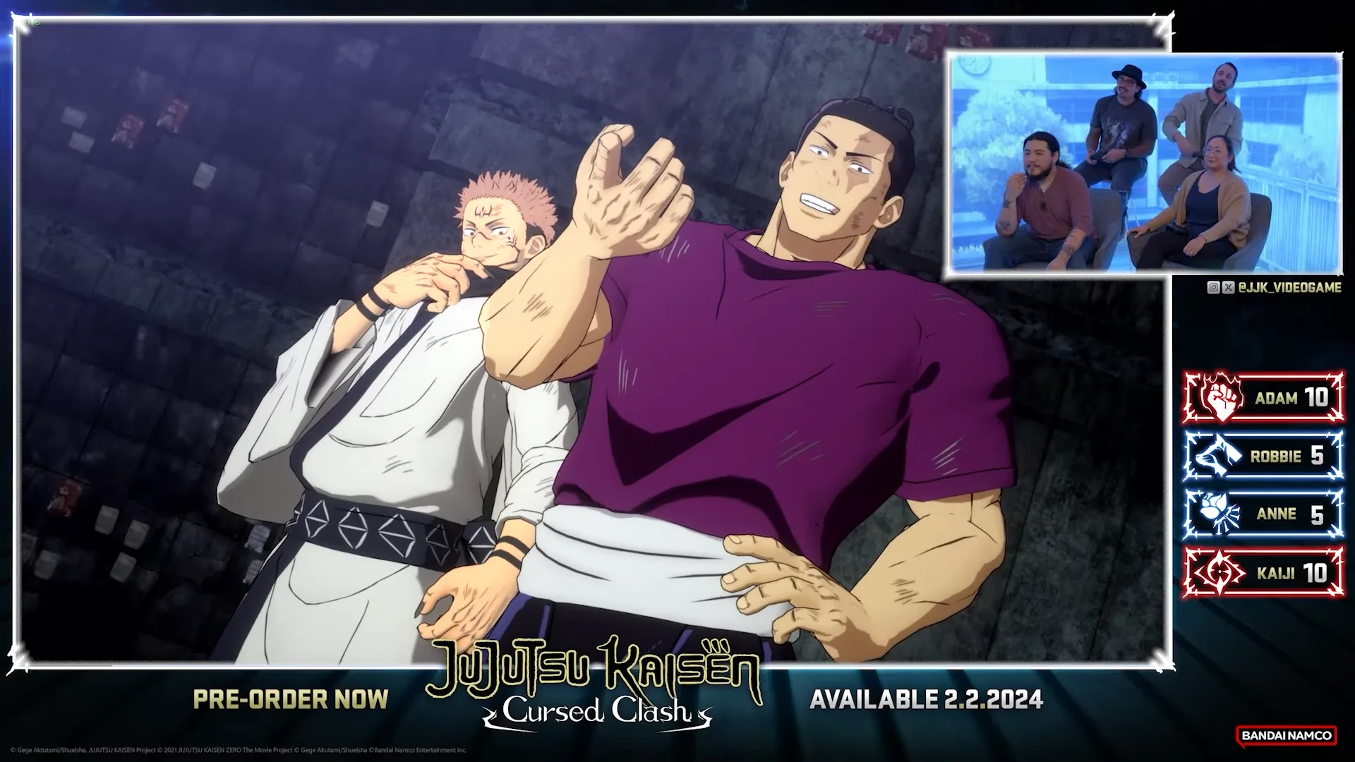 Dubladores norte-americanos de Jujutsu Kaisen Cursed Clash batalham em gameplay inédita