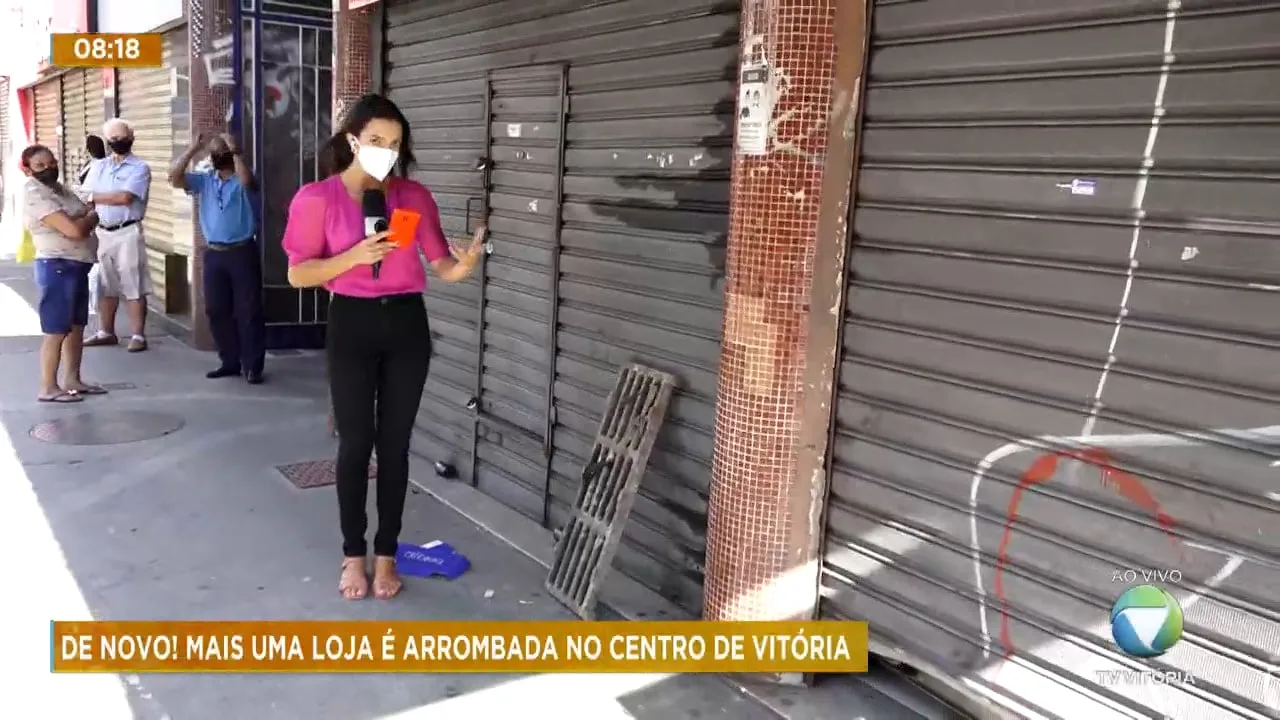 Mais uma loja arrombada no Centro de Vitória