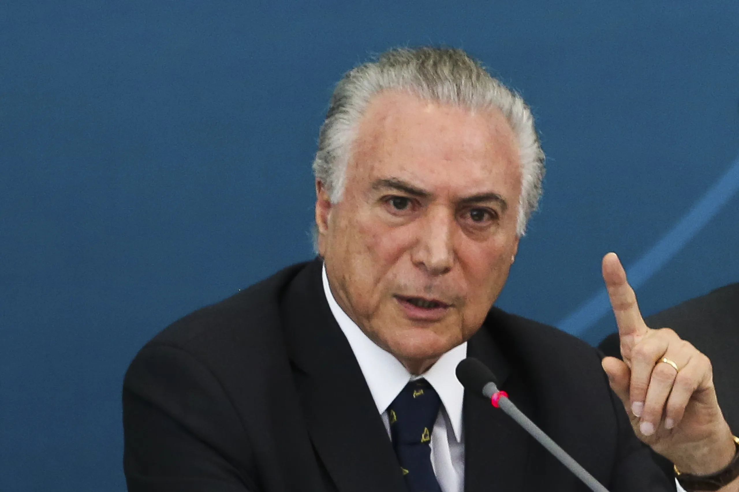 Brasília – O presidente Michel Temer durante a 46ª Reunião Plenária do Conselho de Desenvolvimento Econômico e Social – CDE (Antonio Cruz/Agência Brasil)