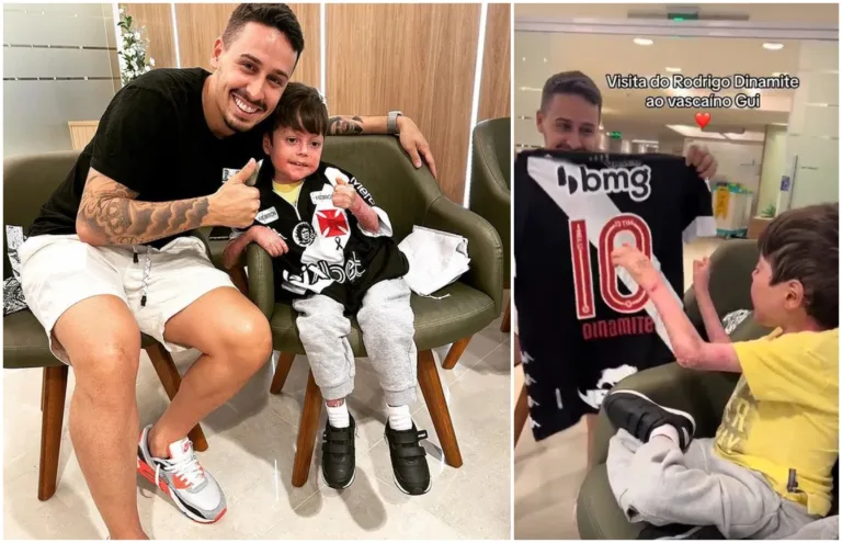 Emocionou o Brasil: menino com doença rara ganha camisa do Vasco; veja vídeo