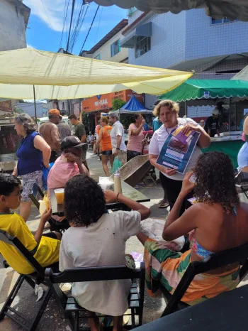 Ação educativa sobre andada do caranguejo