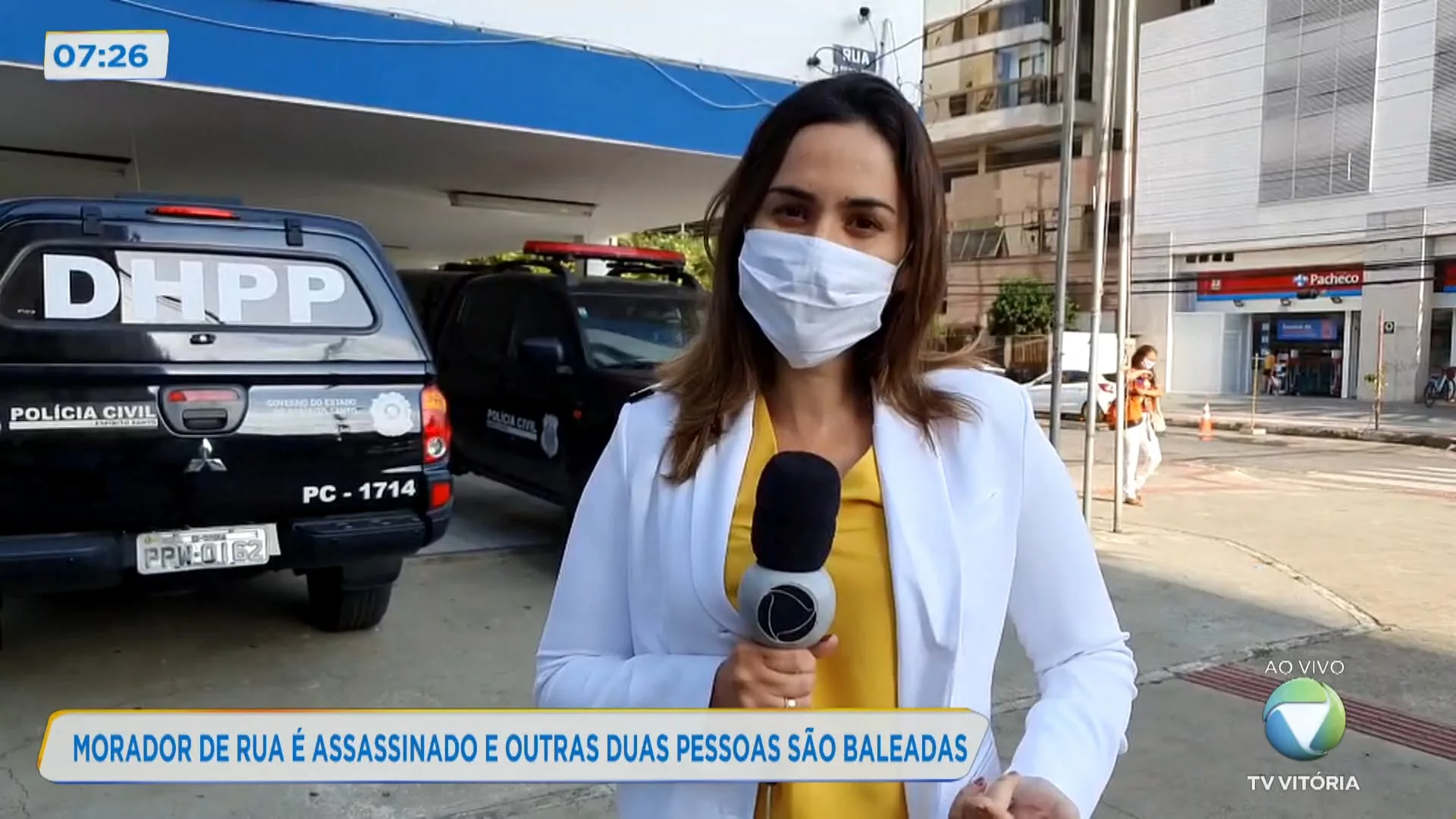 Morador de rua é assassinado e outras duas pessoas são baleadas