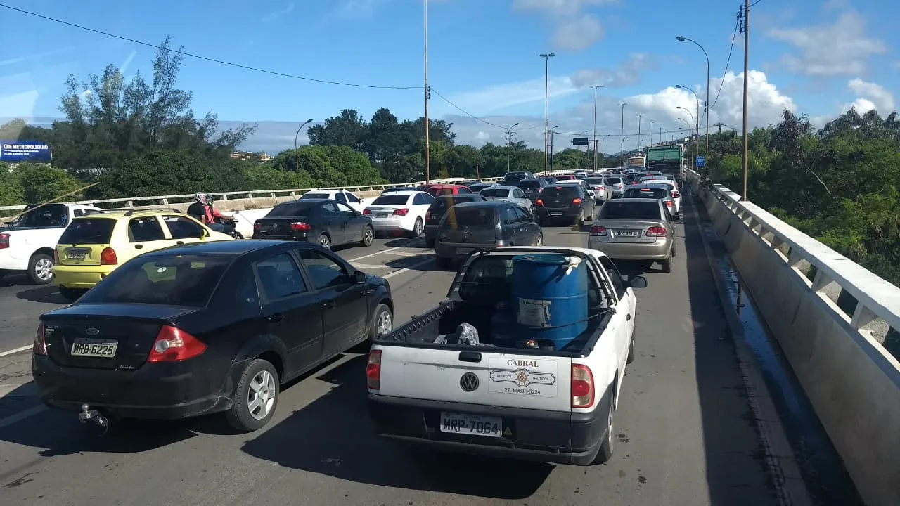 Acompanhe a situação do trânsito na Grande Vitória nesta quarta-feira