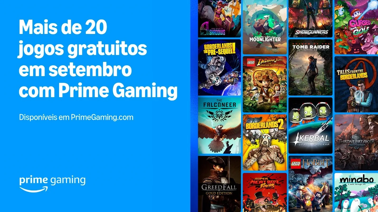 Atualização do conteúdo de setembro do Prime Gaming!