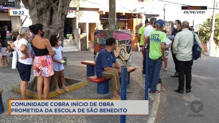 Comunidade cobre início de obra prometida da escola de São Benedito