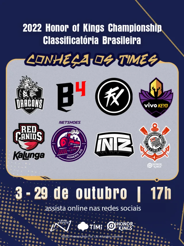 Honor of Kings Championship Brazil Qualifier começa neste 03/10