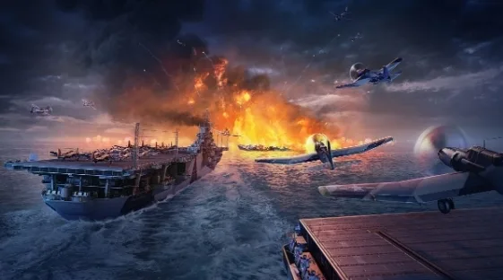 World of Warships atraca em 2024 com porta-aviões dos EUA