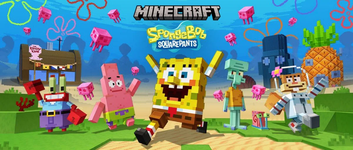 Minecraft recebe DLC de Bob Esponja e a turma da Fenda do Biquíni