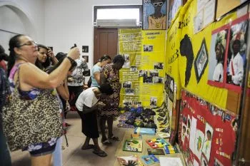 Exposição de trabalhos no Mucane