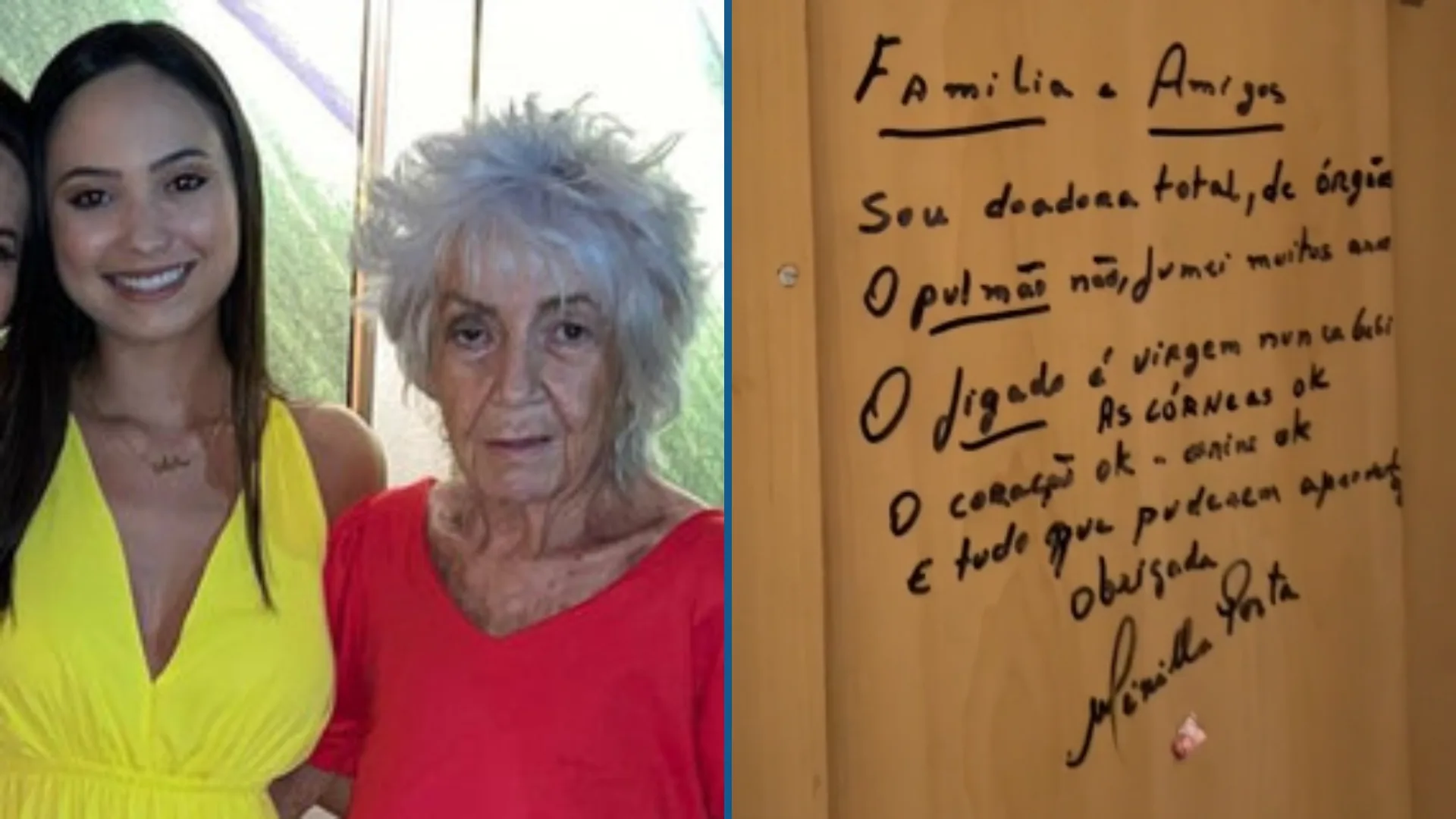 VÍDEO | Mulher encontra bilhete emocionante de avó com Alzheimer