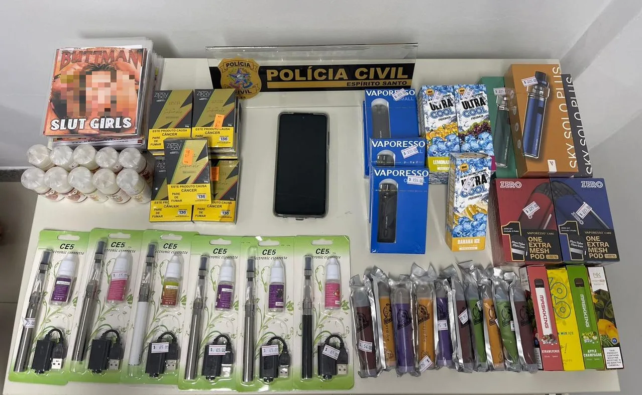 Homem é preso por vender cigarros eletrônicos e vapers no Norte do ES