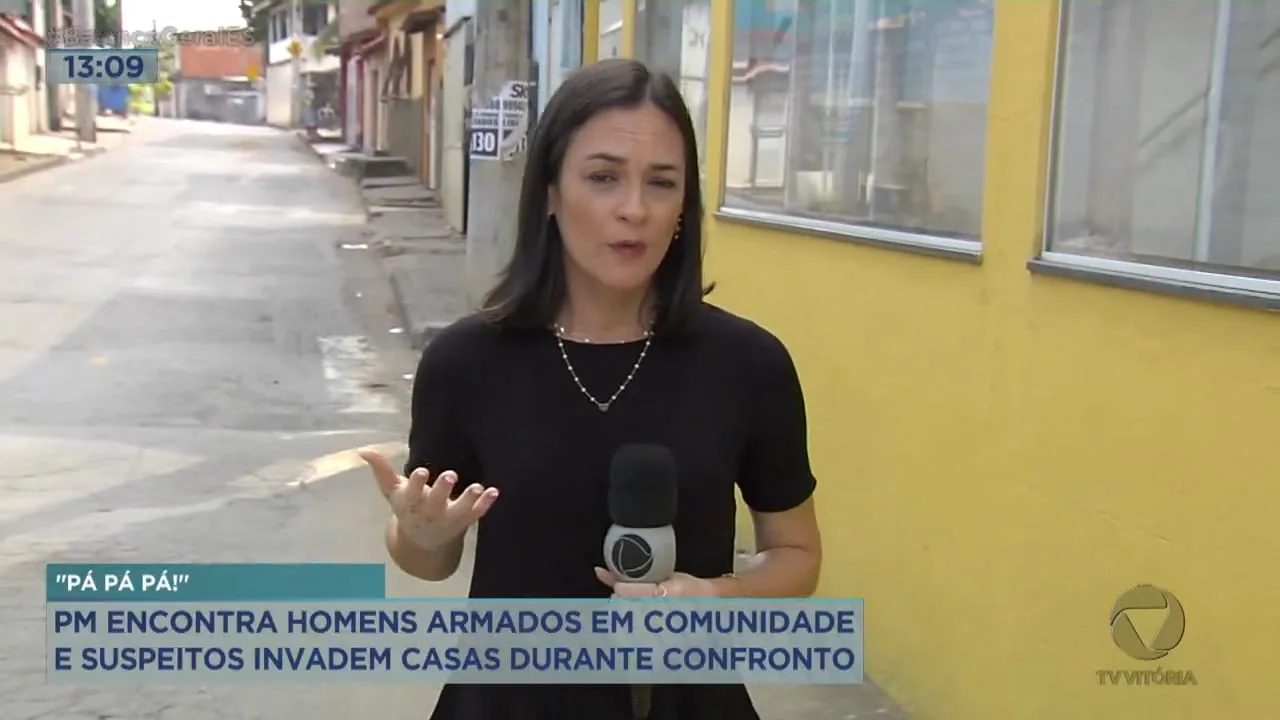 PM encontra homens armados em comunidade e suspeitos invadem casas durante confronto