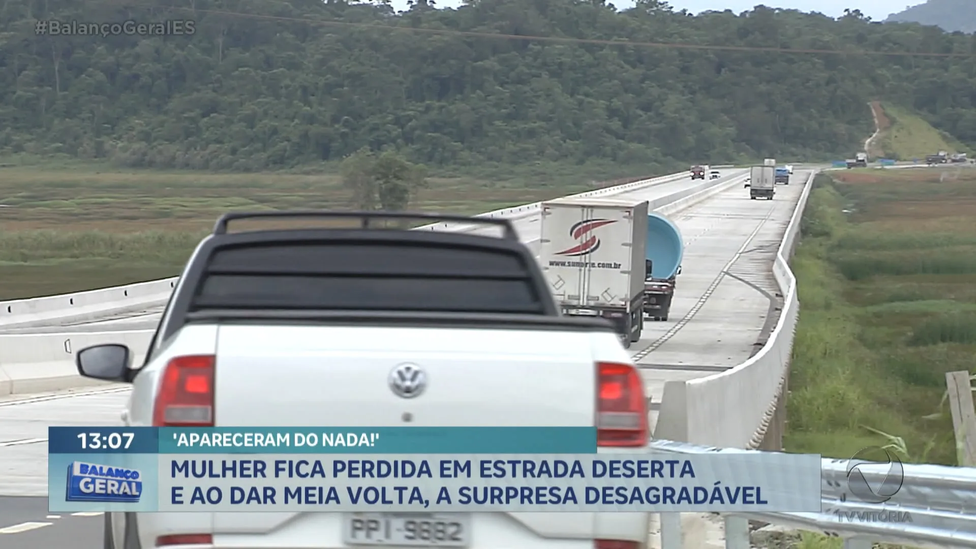 Mulher fica perdida em estreada deserta e ao dar meia volta a surpresa desagradável