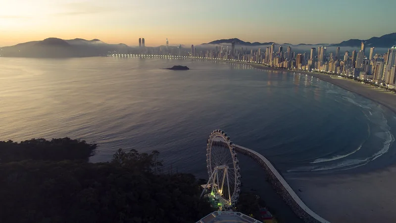 Vista de Balneário Camboriú. Foto divulgação.