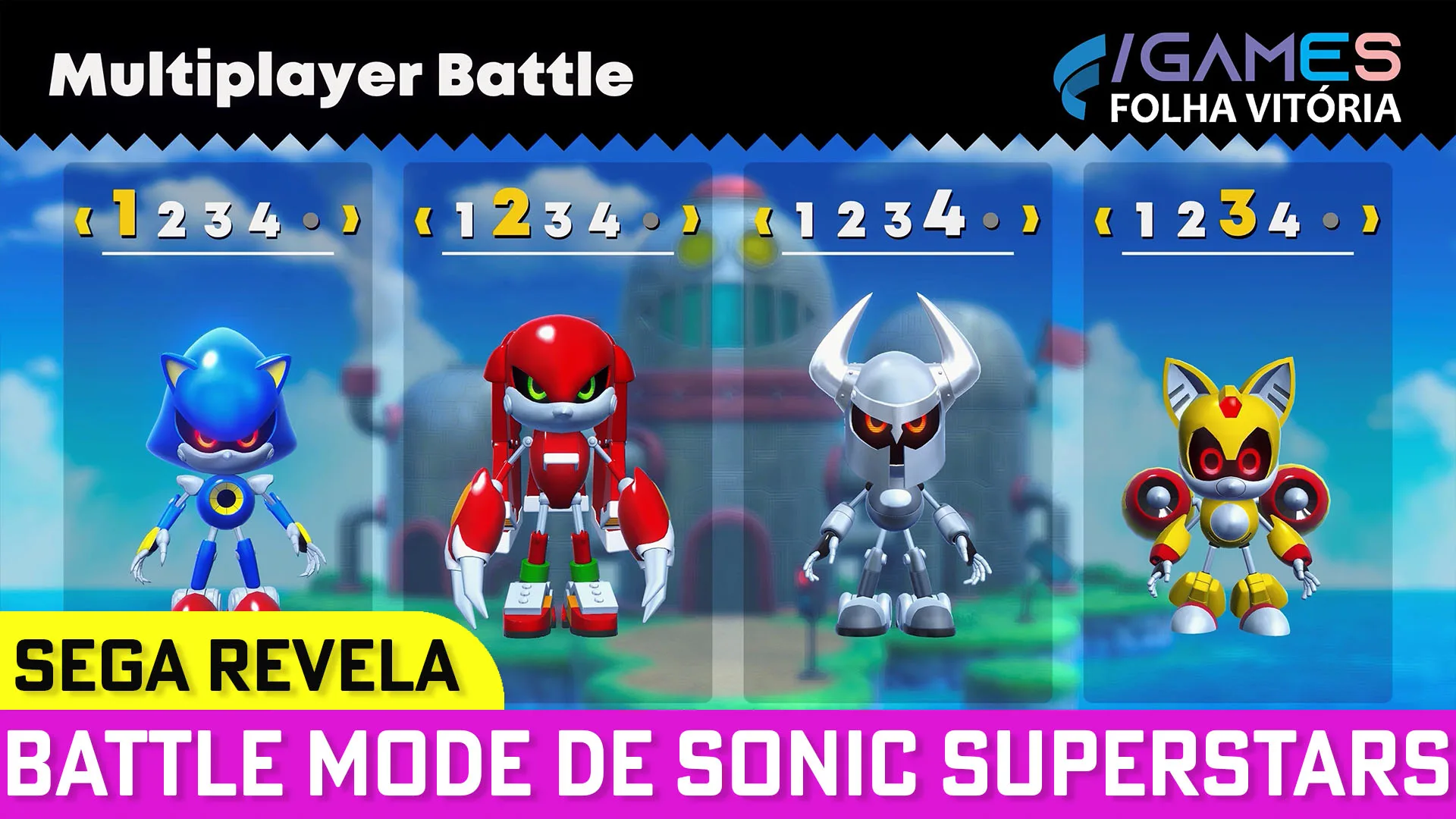 VÍDEO | Confira o multiplayer de Sonic Superstars