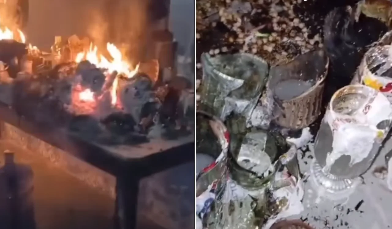 VÍDEO | Terreiro de umbanda é incendiado e tem materiais destruídos em Vila Velha