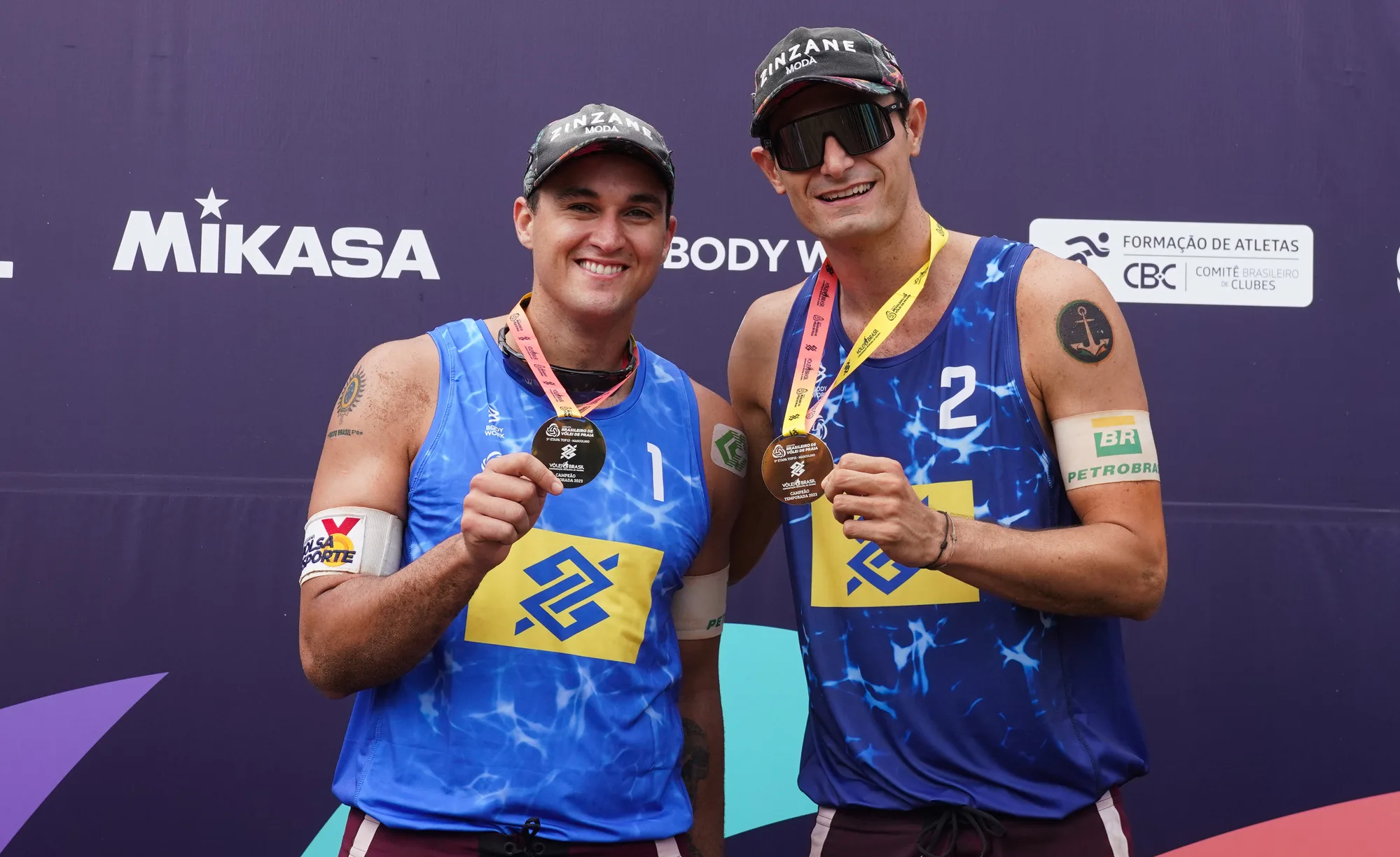 André e George faturam mais um ouro no Brasileiro de Vôlei de Praia, em Saquarema