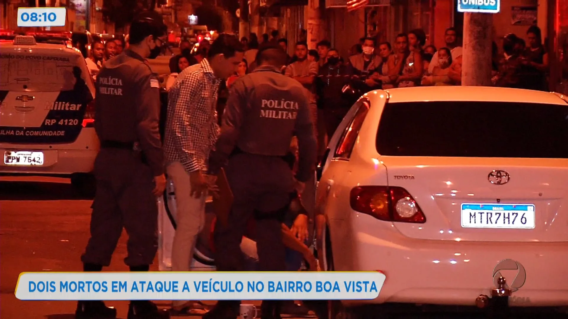 Dois mortos em ataque a veículo no bairro Boa Vista