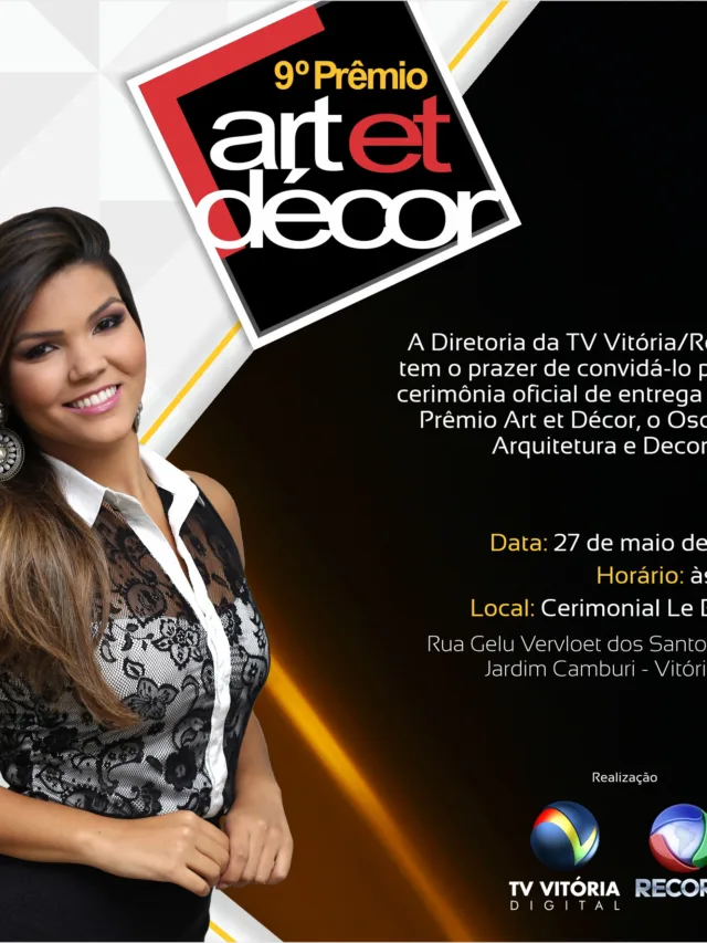 Rede Vitória recebe para festa do Prêmio Art et Décor