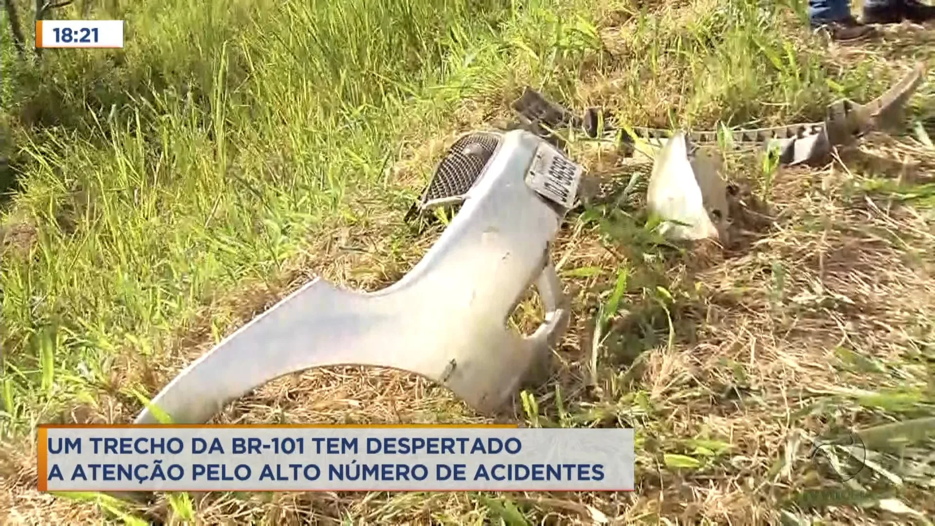 Alto número de acidentes chama atenção em pequeno trecho da BR-101 na Serra