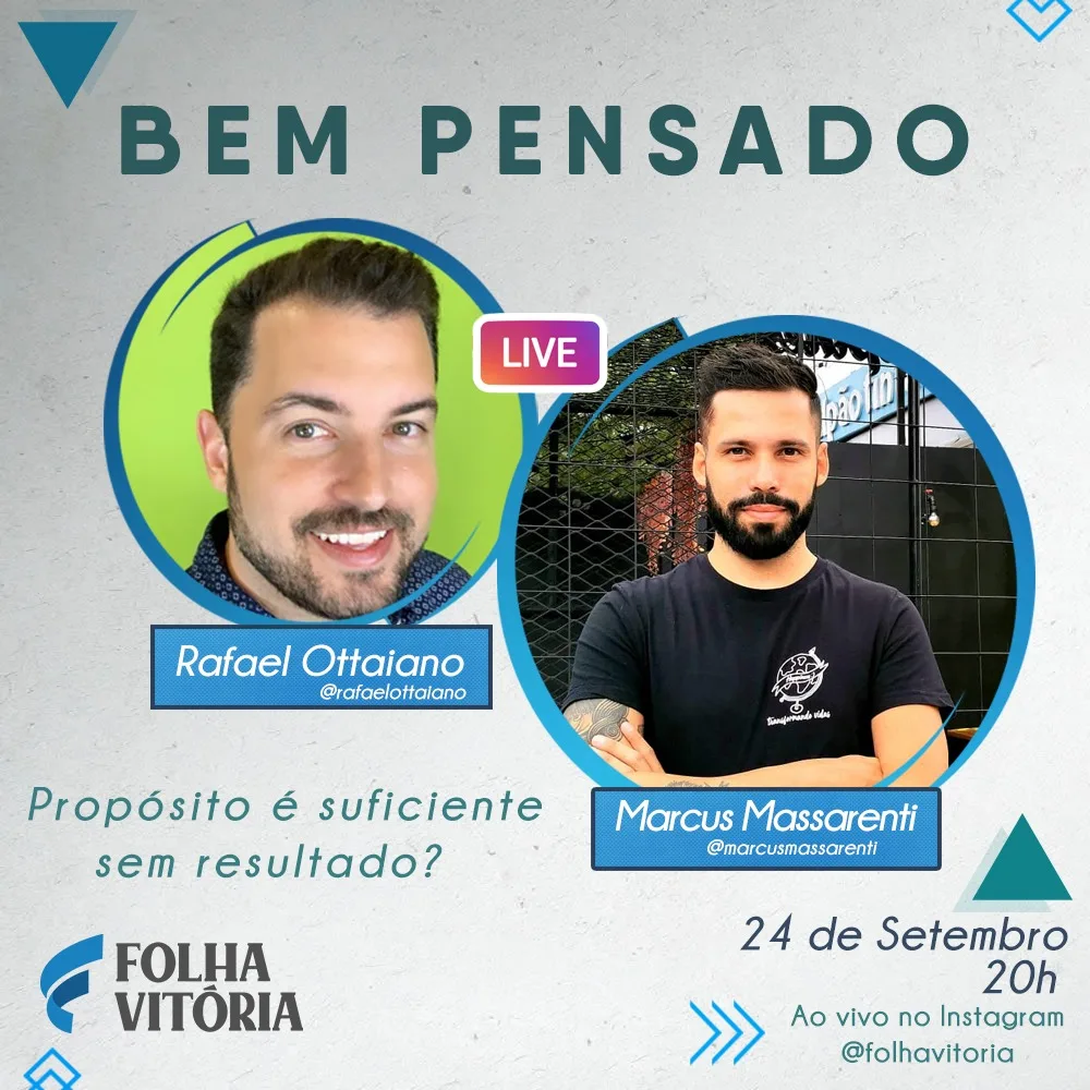 Lives do Folha: conversas sobre empreendedorismo social e nutrição nesta quinta-feira