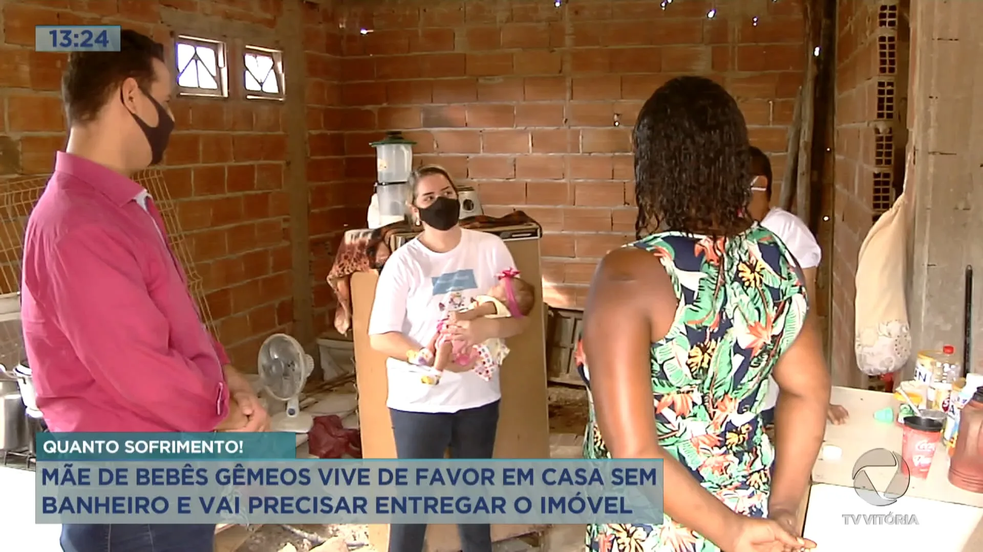 Desempregada mãe de gêmeos vive em situação de extrema pobreza