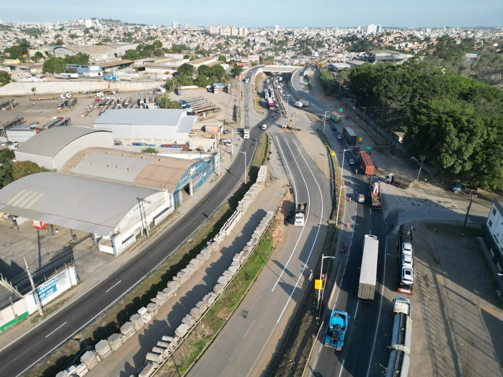 Contorno de Vitória: obras de viaduto geram mudanças no trânsito a partir desta sexta