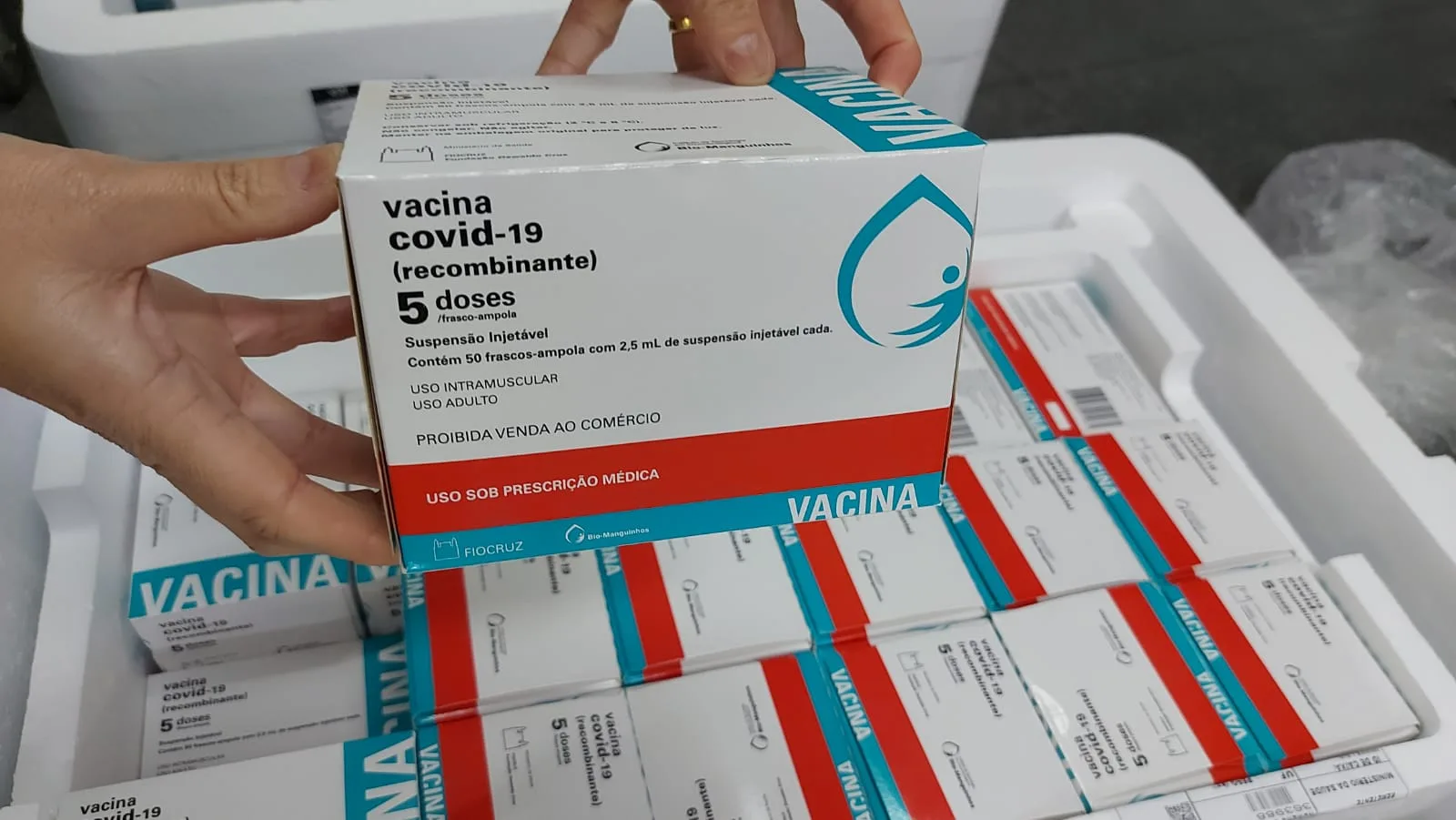 Reforço na imunização: ES recebe mais de 76 mil doses de vacina contra a covid-19