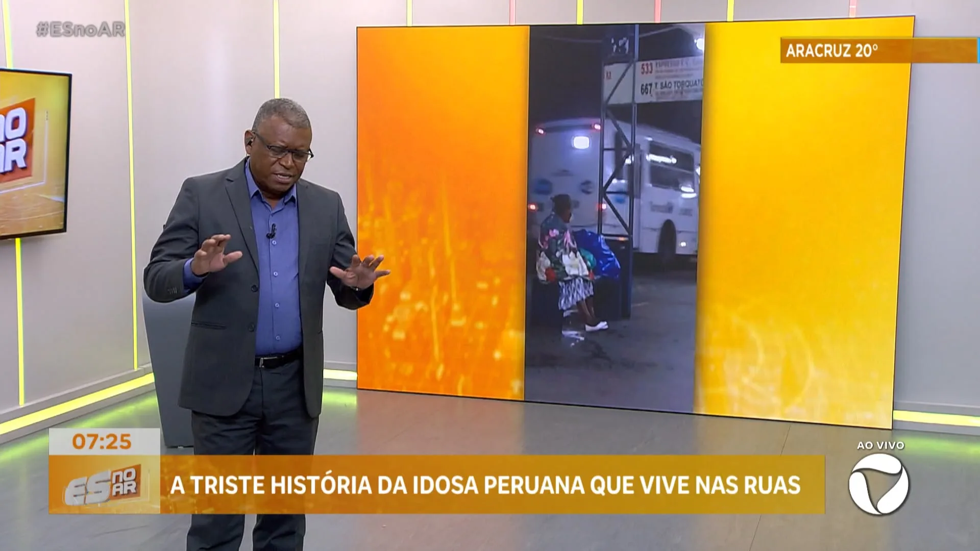 A triste história da idosa peruana que vive nas ruas