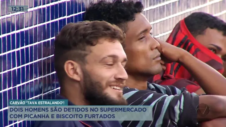 Dupla é detida com picanha e bidcoitos furtados de supermercado
