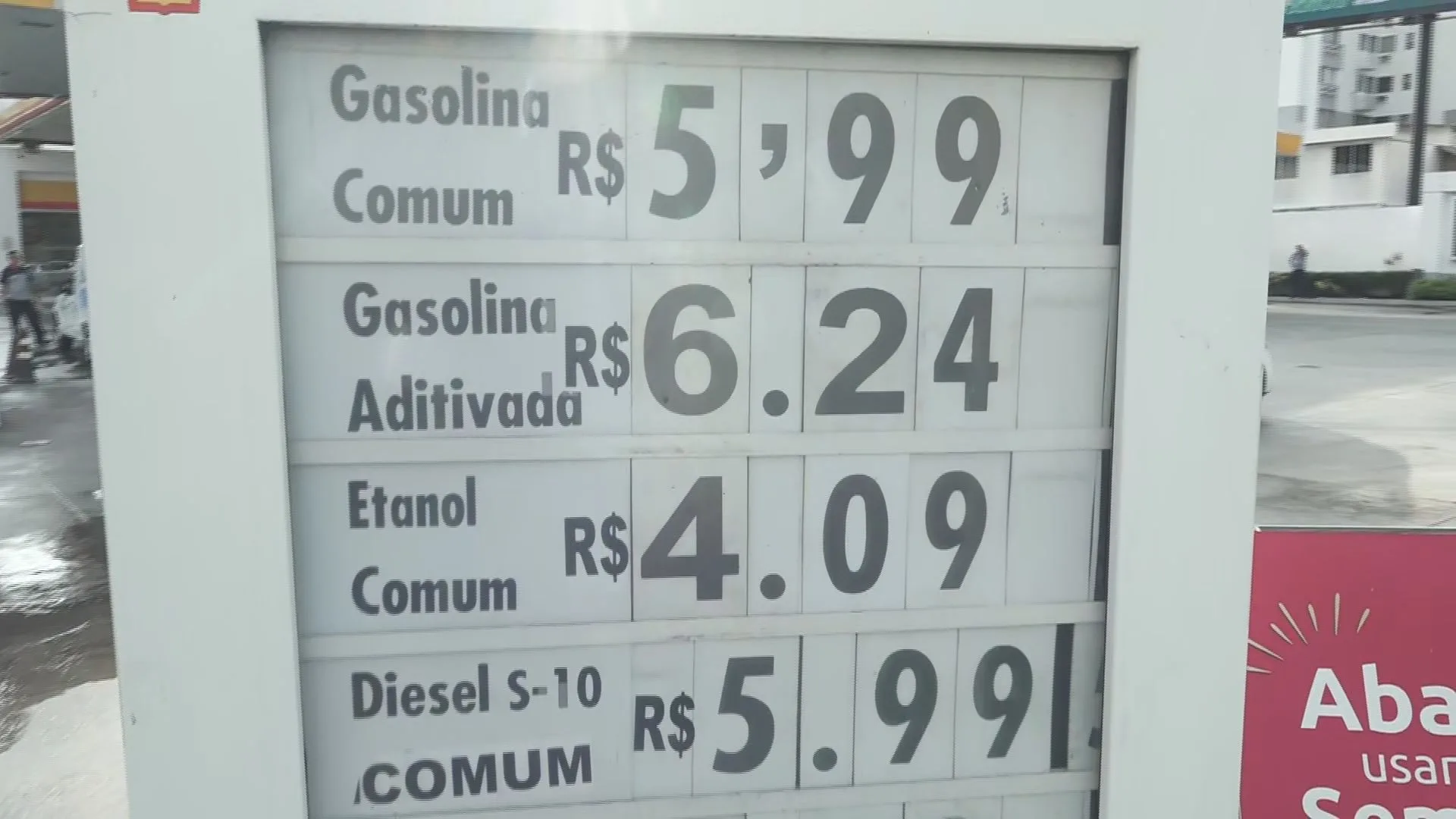 Aumento: preço da gasolina já chega a R$ 6,24 na Grande Vitória