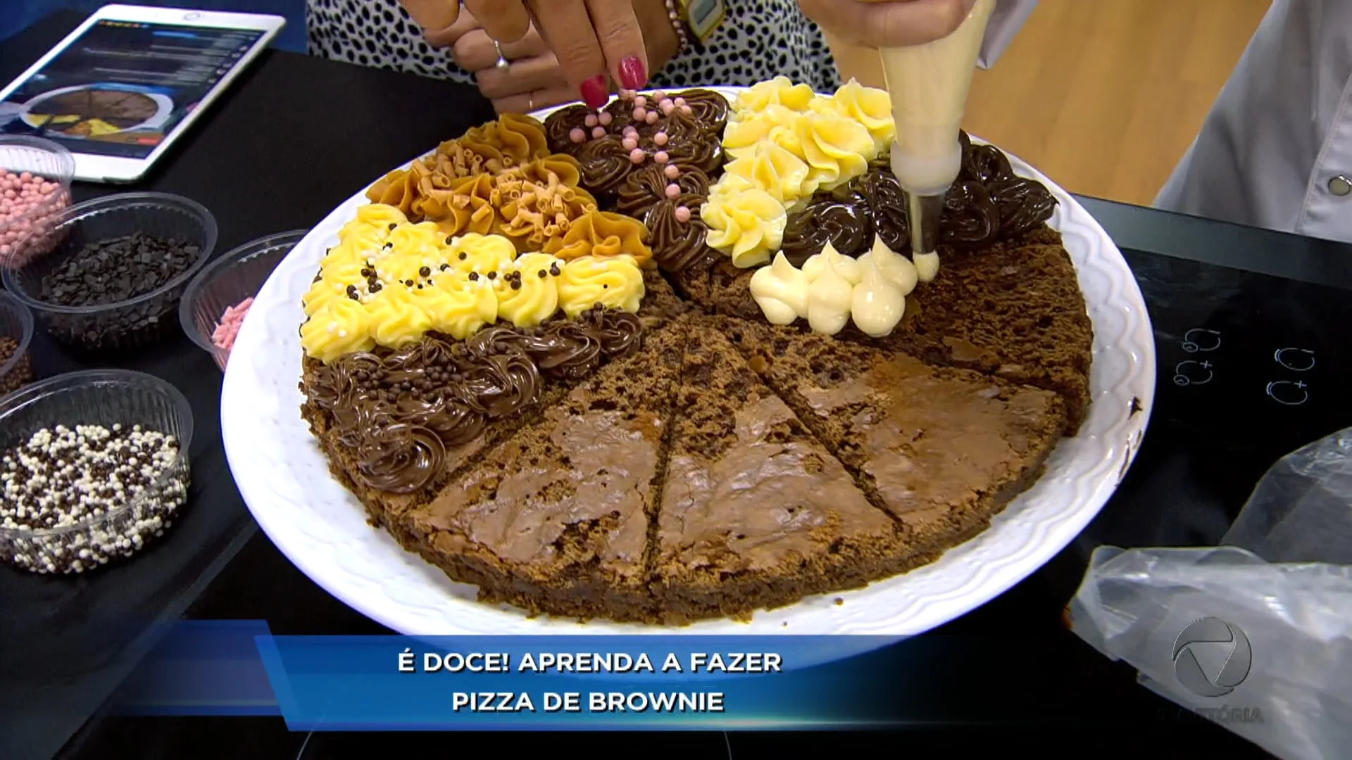 Espaço gourmet: pizza brownie