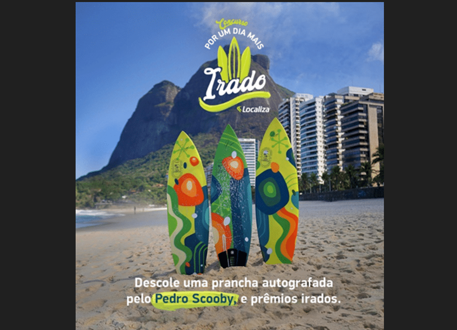 Localiza leva Pedro Scooby para surfar no pico onde iniciou no esporte