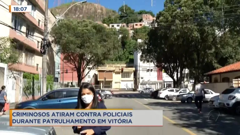 Bandidos atiram em policiais durante patrulhamento em Vitória