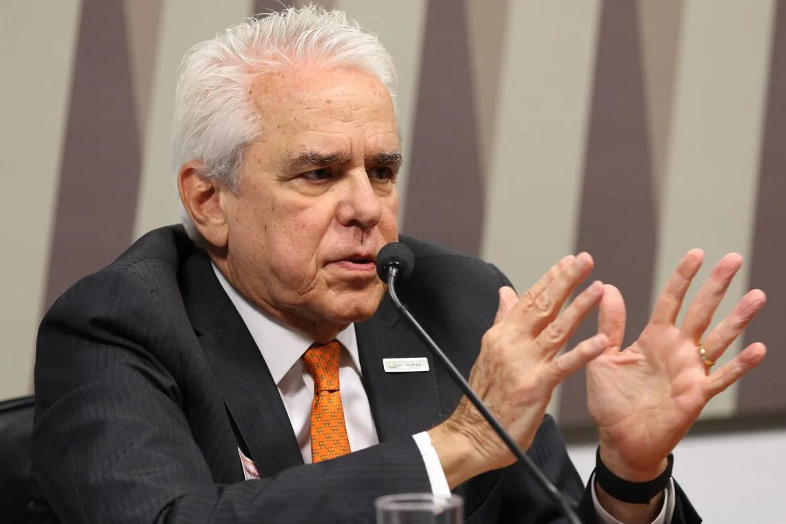 O presidente da Petrobras, Roberto Castello Branco, participa da audiência pública interativa, na Comissão de Infraestrutura (CI) do Senado Federal