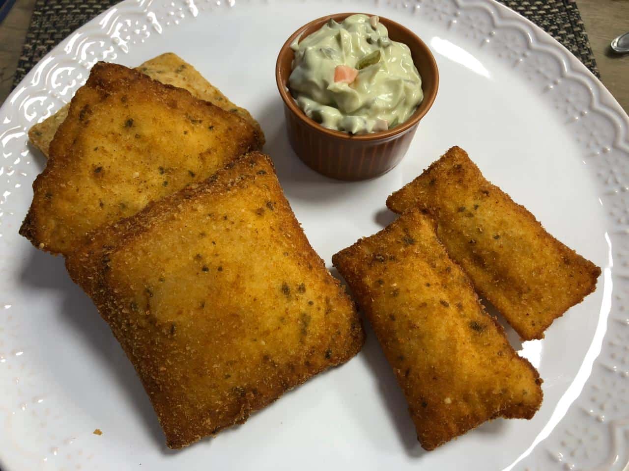 Pastel de pão de forma