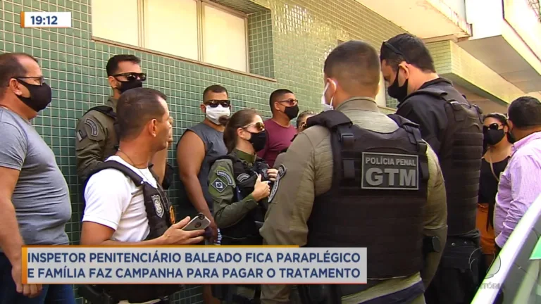 Inspetor penitenciário baleado em assalto fica paraplégico