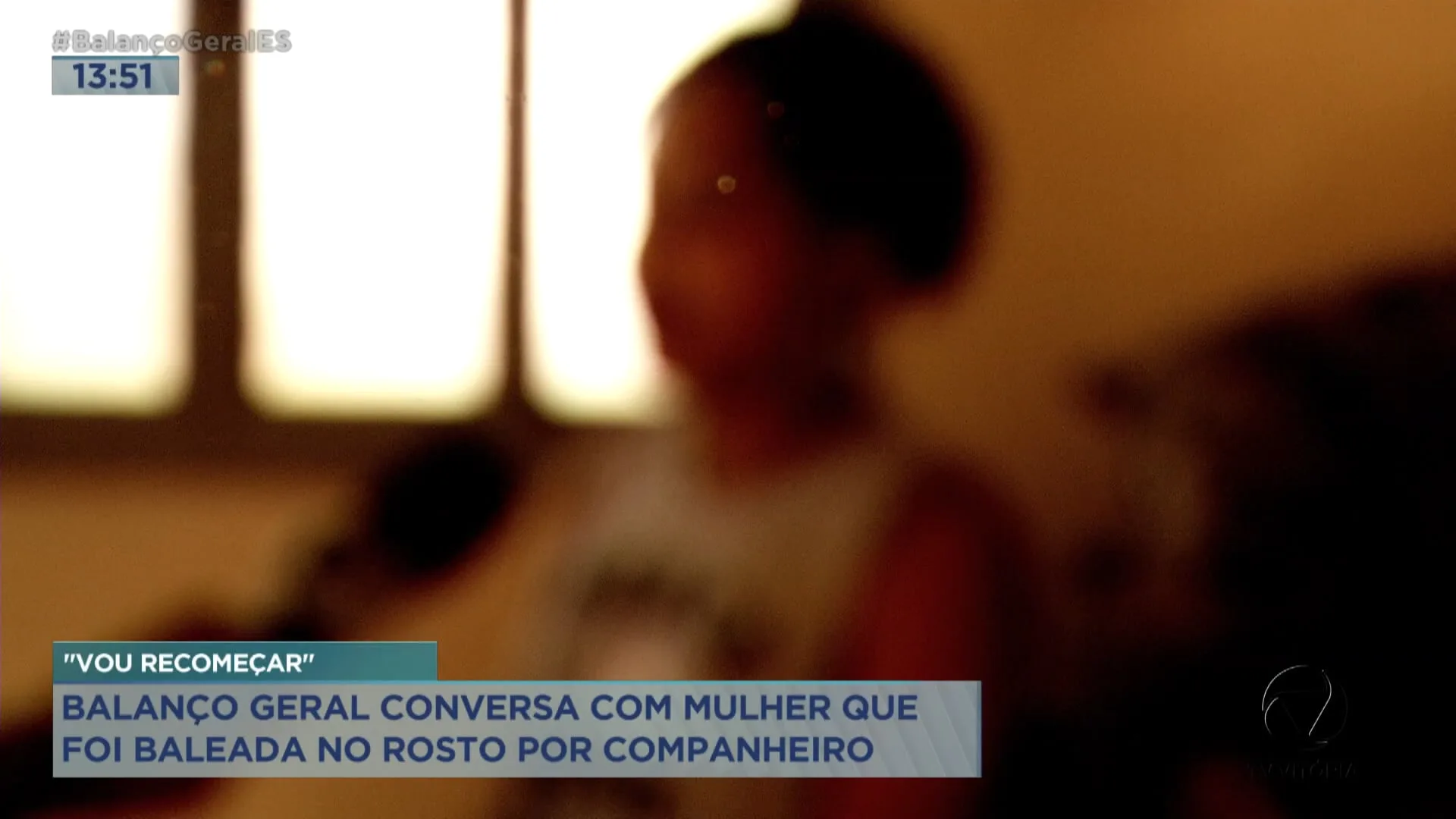 Mulher baleada no rosto por companheiro fala com Balanço Geral