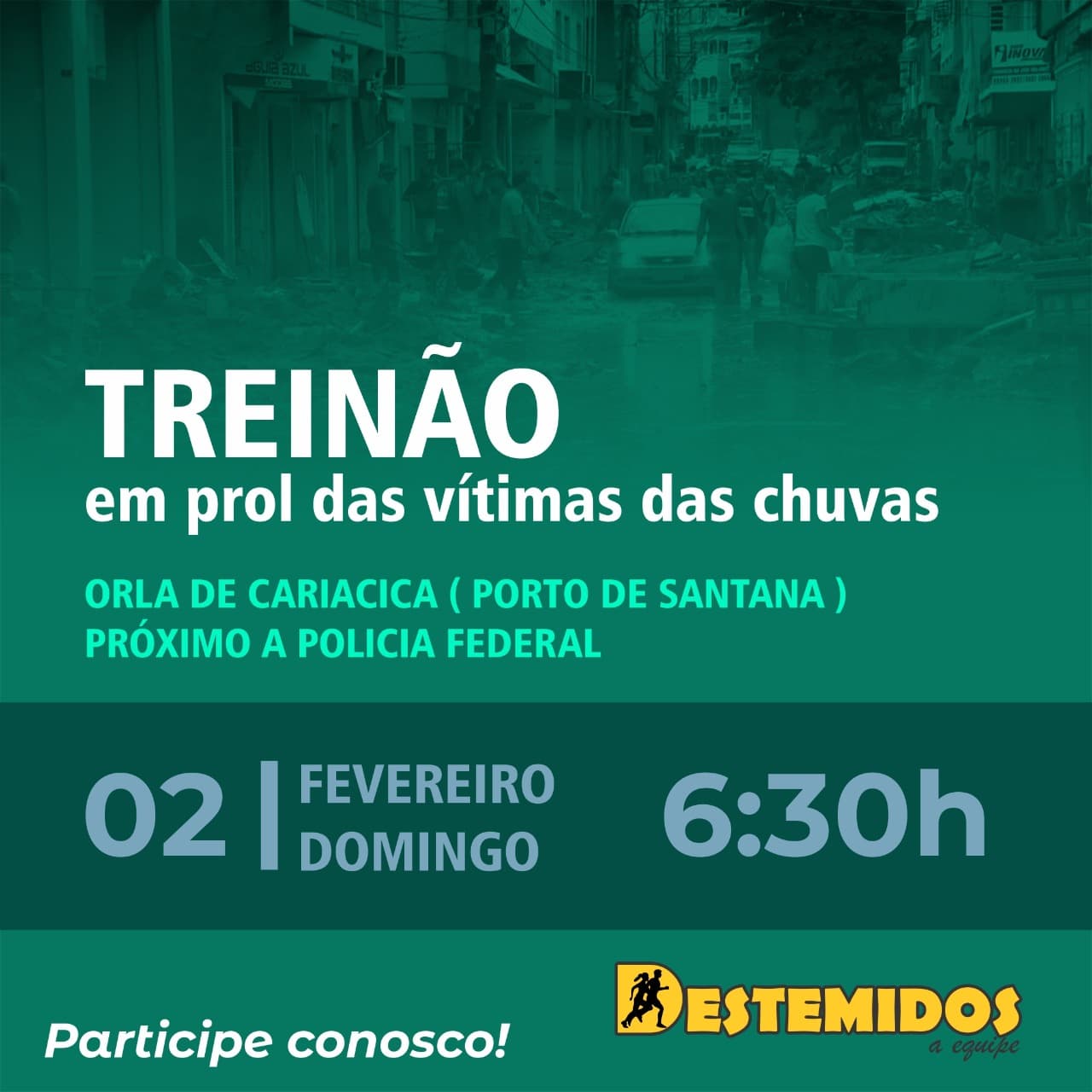 Solidariedade: treinão vai arrecadar donativos para vítimas das chuvas no ES