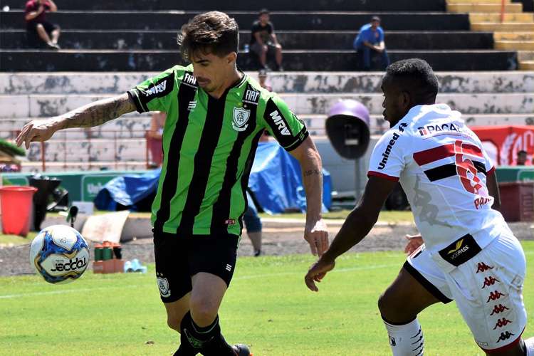 Botafogo-SP empata com o América-MG e chega a cinco jogos sem vitória na Série B