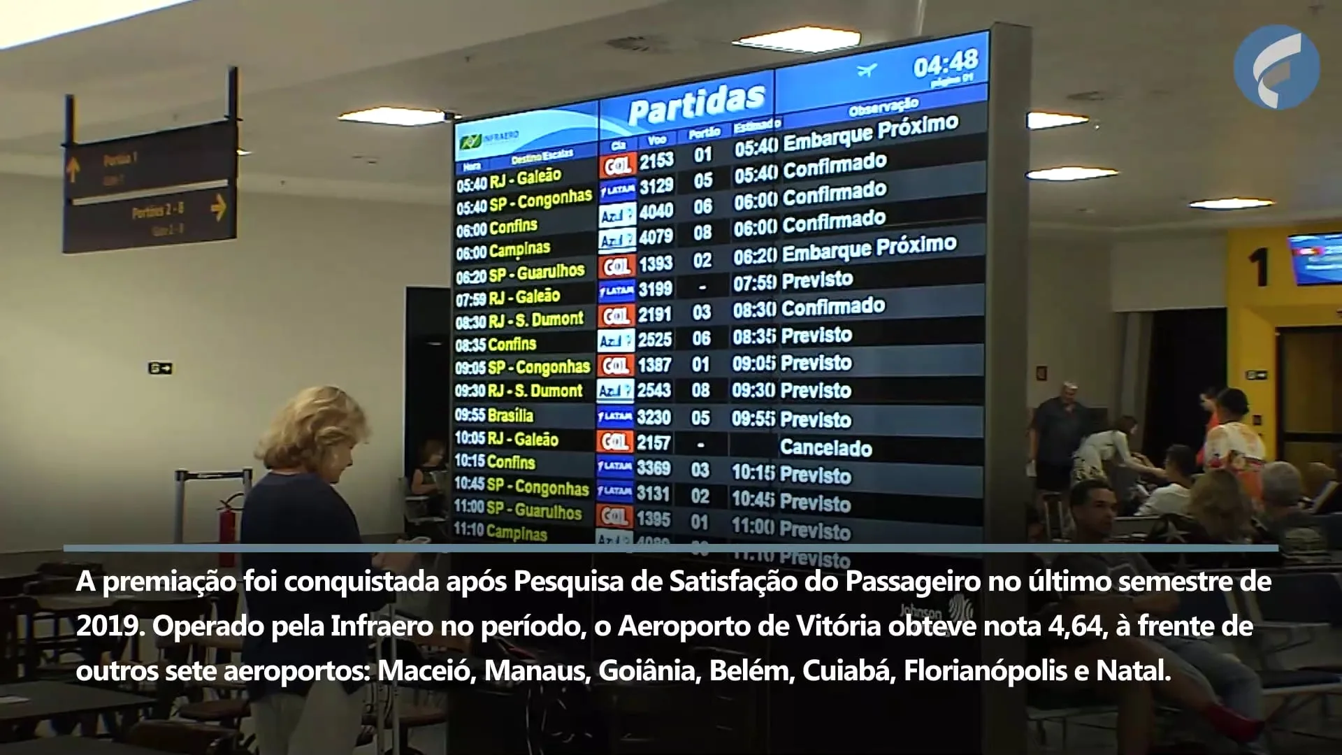 Aeroporto de Vitória é eleito o melhor do país na categoria até 5 milhões de passageiros por ano