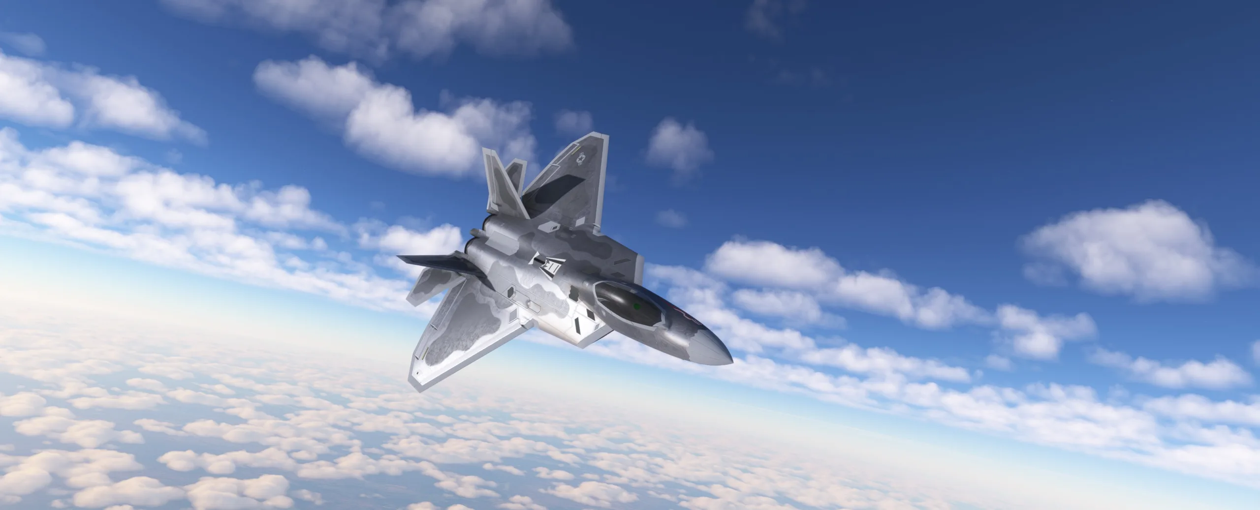 Novas imagens para o F22 Raptor no Microsoft Flight Simulator