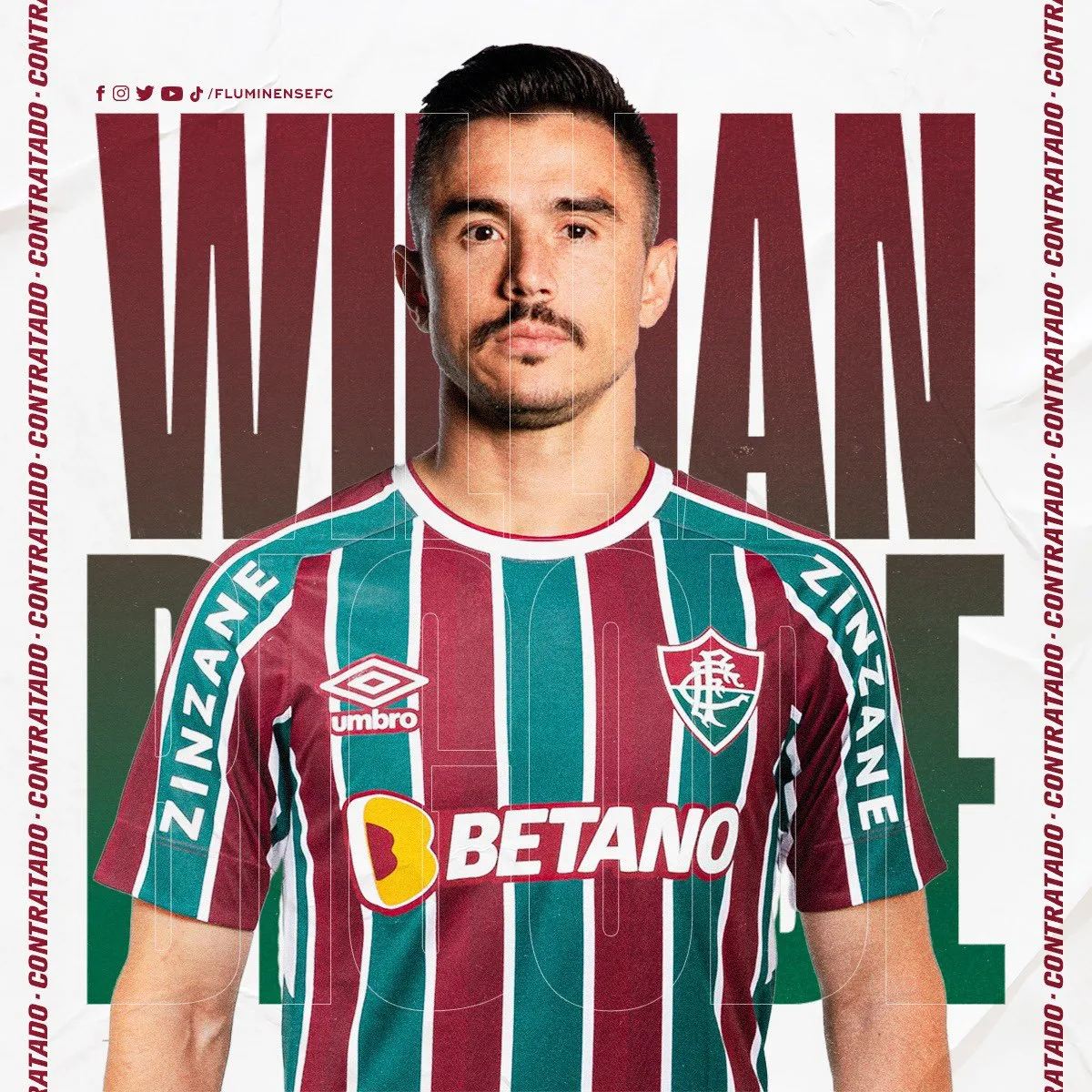 Willian Bigode ganha a camisa 17 e fala em fazer 'história bonita' no Fluminense