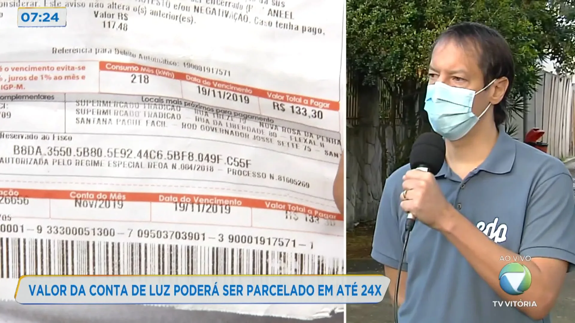 Valor da conta de luz poderá ser parcelado em até 24 vezes